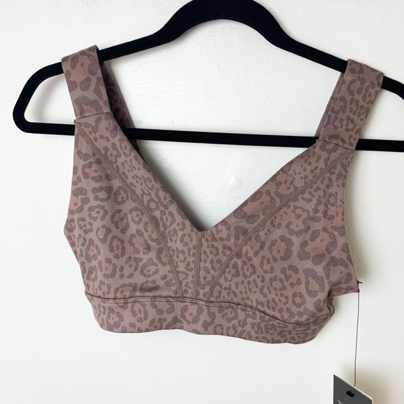 Glyder Tide Bra Top Cocoa Leopard S - Picture 2 of 7